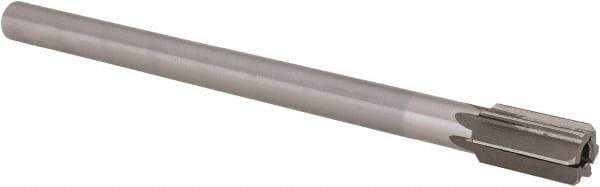 Interstate - 23/32" Diam, 0.5605 to 0.5625" Max Diam Straight Shank, 1-1/4" Flute Length, Machine Expansion Reamer - Straight Flute, 9" OAL, Right Hand Cut, 6 Flutes, High Speed Steel, Bright Finish - USA Tool & Supply