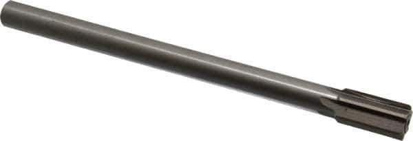 Interstate - 25/32" Diam, 0.623 to 0.625" Max Diam Straight Shank, 1-3/8" Flute Length, Machine Expansion Reamer - Straight Flute, 9-1/2" OAL, Right Hand Cut, 6 Flutes, High Speed Steel, Bright Finish - USA Tool & Supply