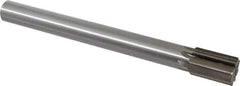 Interstate - 1-3/16" Diam, 0.998 to 1" Max Diam Straight Shank, 1-3/4" Flute Length, Machine Expansion Reamer - Straight Flute, 11" OAL, Right Hand Cut, 8 Flutes, High Speed Steel, Bright Finish - USA Tool & Supply