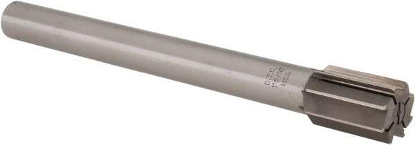 Interstate - 1-5/16" Diam, 0.998 to 1" Max Diam Straight Shank, 1-7/8" Flute Length, Machine Expansion Reamer - Straight Flute, 11-1/2" OAL, Right Hand Cut, 8 Flutes, High Speed Steel, Bright Finish - USA Tool & Supply