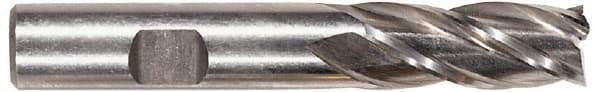 Hertel - 2", 2" LOC, 1-1/4" Shank Diam, 4-1/2" OAL, 4 Flute, High Speed Steel Square End Mill - Single End, Uncoated - USA Tool & Supply