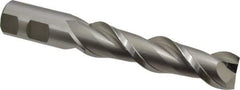 Hertel - 1", 4" LOC, 1" Shank Diam, 6-1/2" OAL, 2 Flute, High Speed Steel Square End Mill - Single End, Uncoated, Spiral Flute, 42° Helix, Centercutting, Right Hand Cut, Right Hand Flute - USA Tool & Supply