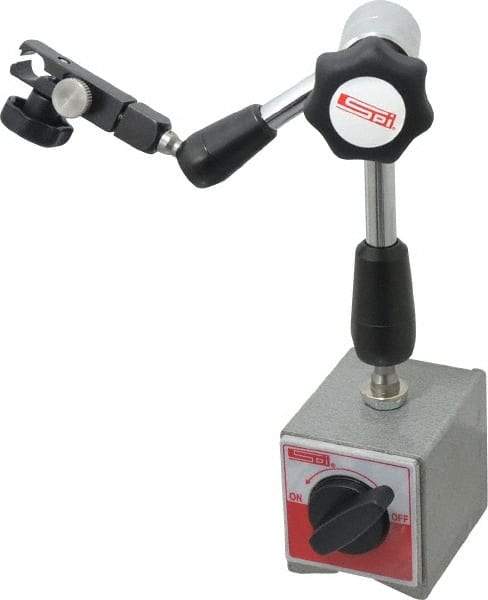 SPI - Rectangular Base, Indicator Transfer Stand - 9-1/8" High, 2-1/4" Base Length x 2" Base Width x 2-1/8" Base Height - USA Tool & Supply