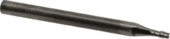 RobbJack - 1/16", 1/8" LOC, 1/8" Shank Diam, 1-1/2" OAL, 4 Flute, Solid Carbide Square End Mill - Single End, Uncoated, Spiral Flute, 30° Helix, Centercutting, Right Hand Cut, Right Hand Flute, Series S1-401 - USA Tool & Supply