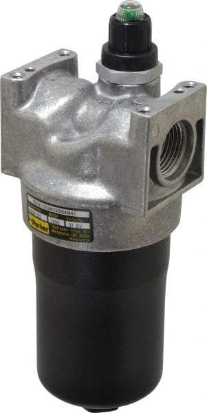 Parker - 1-1/16-12 Thread, 10 Micron, 3.38" Outside Diam, MicroGlass III Media, Filter Element - 2.88" Inside Diam, Microglass - USA Tool & Supply