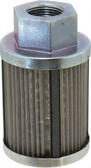 Parker - 30 Mesh, 55 LPM, 15 GPM, 3.09" Diam, Male/Female Magnetic Suction Strainer - 1 Port NPT, 5.19" Long - USA Tool & Supply