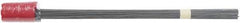 Irwin - 3-1/2" High x 2-1/2" Wide, Red Glow Marking Flag - 21" Overall Height - USA Tool & Supply