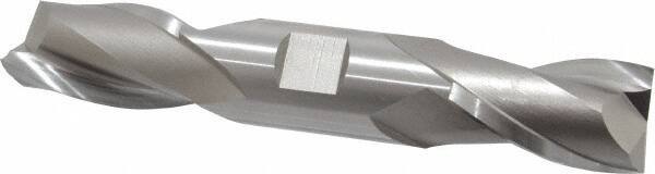 Hertel - 1", 1-5/8" LOC, 1" Shank Diam, 5-7/8" OAL, 2 Flute, Cobalt Square End Mill - Double End, Uncoated, Spiral Flute, 30° Helix, Centercutting, Right Hand Cut, Right Hand Flute - USA Tool & Supply