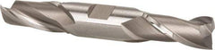 Hertel - 11/16", 1-5/16" LOC, 3/4" Shank Diam, 5" OAL, 2 Flute, High Speed Steel Square End Mill - Double End, Uncoated, Spiral Flute, 30° Helix, Centercutting, Right Hand Cut, Right Hand Flute - USA Tool & Supply
