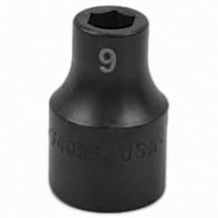 SK - Impact Socket - 1/2"DR 9MM IMPACT SOCKET - USA Tool & Supply