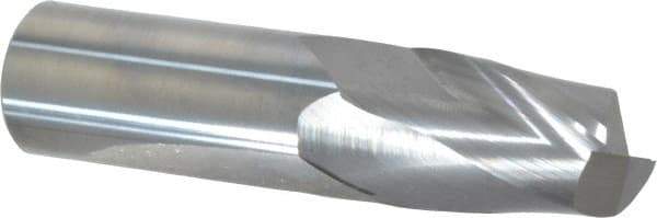 Hertel - 1", 1-1/2" LOC, 1" Shank Diam, 4" OAL, 2 Flute, Solid Carbide Square End Mill - Single End, Uncoated, Spiral Flute, 30° Helix, Centercutting, Right Hand Cut - USA Tool & Supply