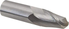 Hertel - 1" Diam, 1-1/2" LOC, 2 Flute Solid Carbide Ball End Mill - Uncoated, Single End, 4" OAL, 1" Shank Diam - USA Tool & Supply