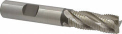 Hertel - 1/2" Diam, Fine Pitch, 1-1/4" LOC, 4 Flute Cobalt Roughing Square End Mill - Uncoated, 3-1/4" OAL, 1/2" Shank Diam, Single End, Centercutting, 30° Helix - USA Tool & Supply