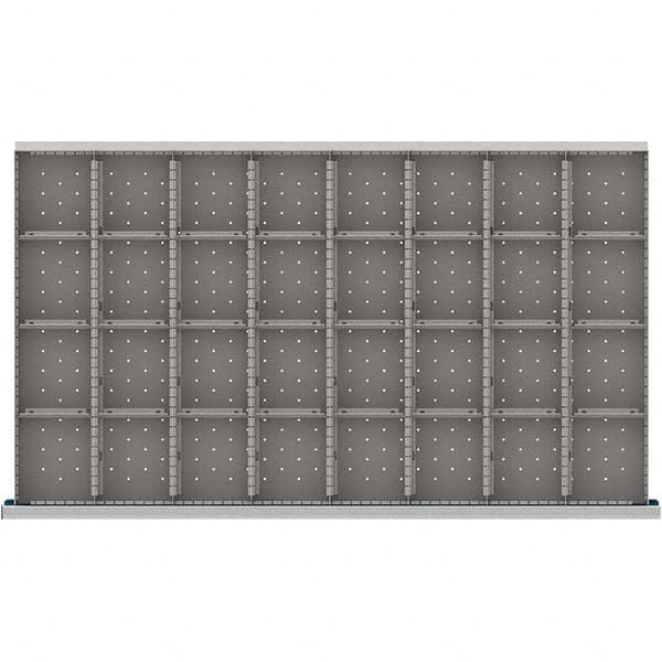 LISTA - 32-Compartment Drawer Divider Layout for 3.15" High Drawers - USA Tool & Supply