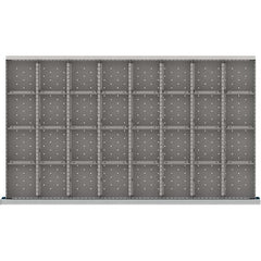 LISTA - 32-Compartment Drawer Divider Layout for 3.15" High Drawers - USA Tool & Supply