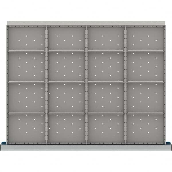 LISTA - 16-Compartment Drawer Divider Layout for 3.15" High Drawers - USA Tool & Supply