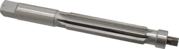 Value Collection - 1-1/8" Reamer Diam, 0.012 Max Expansion, Straight Shank, 4-3/4" Flute Length, Hand Expansion Reamer - Straight Flute, 10-1/2" OAL, Right Hand Cut, 8 Flutes, High Speed Steel - USA Tool & Supply