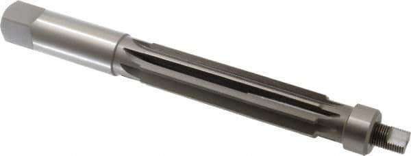 Value Collection - 1-1/4" Reamer Diam, 0.012 Max Expansion, Straight Shank, 5" Flute Length, Hand Expansion Reamer - Straight Flute, 11" OAL, Right Hand Cut, 8 Flutes, High Speed Steel - USA Tool & Supply