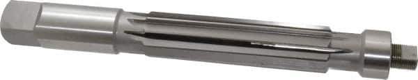 Value Collection - 1-1/2" Reamer Diam, 0.012 Max Expansion, Straight Shank, 5-1/2" Flute Length, Hand Expansion Reamer - Straight Flute, 12" OAL, Right Hand Cut, 10 Flutes, High Speed Steel - USA Tool & Supply