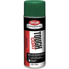 Krylon - Medium Green, 12 oz Net Fill, High Gloss, Enamel Spray Paint - 20 to 25 Sq Ft per Can, 16 oz Container, Use on Conduits, Ducts, Electrical Equipment, Machinery, Metal, Motors, Pipelines & Marking Areas, Railings, Steel Bars, Tool Boxes, Tools - USA Tool & Supply