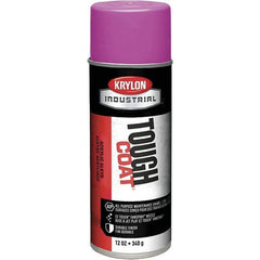 Krylon - OSHA Purple, 12 oz Net Fill, High Gloss, Enamel Spray Paint - 20 to 25 Sq Ft per Can, 16 oz Container, Use on Conduits, Ducts, Electrical Equipment, Machinery, Metal, Motors, Pipelines & Marking Areas, Railings, Steel Bars, Tool Boxes, Tools - USA Tool & Supply