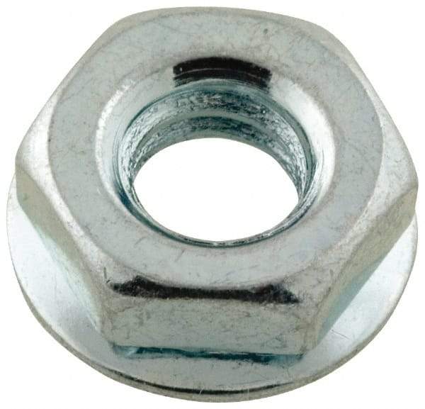 Value Collection - 1/4-20, Zinc Plated, Steel Hex Nut with Conical Washer - 1/2" Washer Diam, 7/16" Width Across Flats - USA Tool & Supply