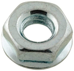 Value Collection - 1/4-20, Zinc Plated, Steel Hex Nut with Conical Washer - 1/2" Washer Diam, 7/16" Width Across Flats - USA Tool & Supply