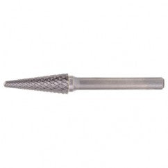 SL-3 Double Cut Solid Carbide Bur-Cone Radius Shape - USA Tool & Supply