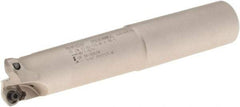 Iscar - 1" Cut Diam, 0.06" Max Depth, 1" Shank Diam, Weldon Shank Indexable High-Feed End Mill - Screw Holding Method, FF WOMT/WOCT, FF WOMW Insert, FF EW Toolholder, Through Coolant - USA Tool & Supply