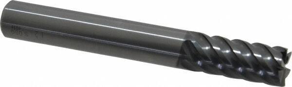 OSG - 12mm, 26mm LOC, 12mm Shank Diam, 90mm OAL, 6 Flute, Solid Carbide Square End Mill - Single End, WXS Finish, Spiral Flute, 45° Helix, Centercutting, Right Hand Cut, Right Hand Flute, Series 4540 - USA Tool & Supply