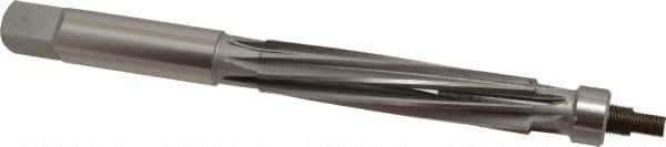 Value Collection - 3/4" Reamer Diam, 0.006 Max Expansion, Straight Shank, 3-1/2" Flute Length, Hand Expansion Reamer - Spiral Flute, 8" OAL, Left Hand Spiral, Right Hand Cut, 8 Flutes, High Speed Steel - USA Tool & Supply