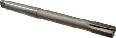 Interstate - 1" Diam, 0.873 to 0.875" Max Diam 3MT Morse Taper Shank, 1-5/8" Flute Length, Machine Expansion Reamer - Straight Flute, 10-1/2" OAL, Right Hand Cut, 8 Flutes, High Speed Steel, Bright Finish - USA Tool & Supply