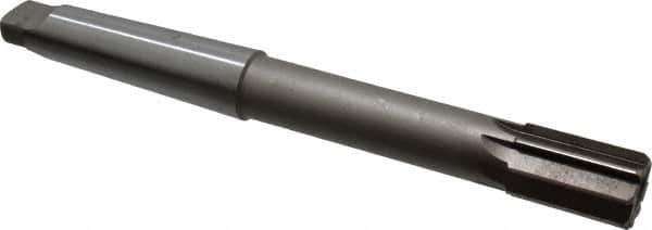 Interstate - 1-1/4" Diam, 0.998 to 0.9995" Max Diam 4MT Morse Taper Shank, 1-7/8" Flute Length, Machine Expansion Reamer - Straight Flute, 11-1/2" OAL, Right Hand Cut, 8 Flutes, High Speed Steel, Bright Finish - USA Tool & Supply