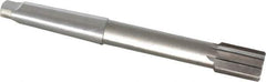 Interstate - 1-3/8" Diam, 0.998 to 0.9995" Max Diam 4MT Morse Taper Shank, 2" Flute Length, Machine Expansion Reamer - Straight Flute, 12" OAL, Right Hand Cut, 8 Flutes, High Speed Steel, Bright Finish - USA Tool & Supply