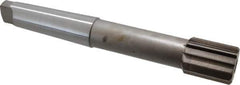 Interstate - 2" Diam, 1.498 to 1.5" Max Diam 5MT Morse Taper Shank, 2-1/4" Flute Length, Machine Expansion Reamer - Straight Flute, 14" OAL, Right Hand Cut, 12 Flutes, High Speed Steel, Bright Finish - USA Tool & Supply