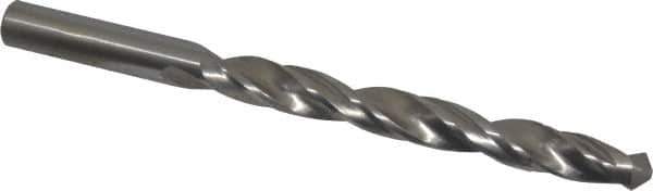 Made in USA - 7/16" Reamer Diam, 4-1/2" Flute Length, Combo Drill & Reamer - 6" OAL, Right Hand Cut, High Speed Steel - USA Tool & Supply