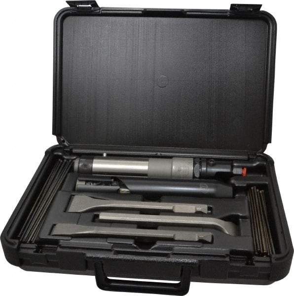 Ingersoll-Rand - 4,000 BPM, 1/4 NPT Inlet, Pneumatic Chiseling Hammer - 9 Inch Long, 368 LPM - USA Tool & Supply