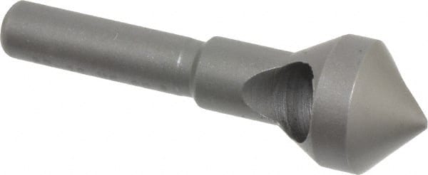 Weldon - 9/16" Head Diam, 1/4" Shank Diam, 90° High Speed Steel Countersink - USA Tool & Supply