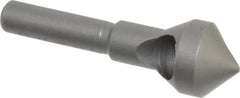 Weldon - 9/16" Head Diam, 1/4" Shank Diam, 90° High Speed Steel Countersink - USA Tool & Supply