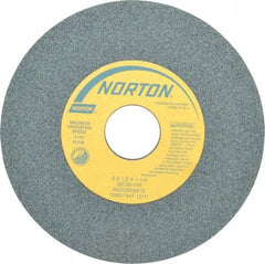 Norton - 6" Diam x 1-1/4" Hole x 1/2" Thick, I Hardness, 60 Grit Surface Grinding Wheel - Silicon Carbide, Type 1, Medium Grade, 4,140 Max RPM, Vitrified Bond, No Recess - USA Tool & Supply