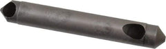 Weldon - 1/4" Shank Diam, 90° High Speed Steel Countersink - Bright Finish, 1-3/4" OAL, Double End, Straight Shank, Right Hand Cut - USA Tool & Supply