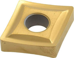 Kennametal - CNMP643 Grade KC730 Carbide Turning Insert - TiN Finish, 80° Diamond, 3/4" Inscr Circle, 1/4" Thick, 3/64" Corner Radius - USA Tool & Supply