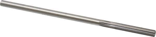 Made in USA - 1/4" High Speed Steel 6 Flute Chucking Reamer - Straight Flute, 0.2405" Straight Shank, 1-1/2" Flute Length, 6" OAL - USA Tool & Supply