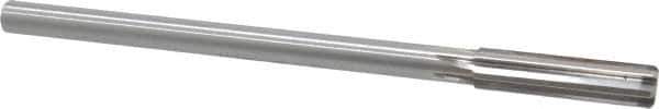 Made in USA - 0.4365" High Speed Steel 6 Flute Chucking Reamer - Straight Flute, 0.373" Straight Shank, 1-3/4" Flute Length, 7" OAL - USA Tool & Supply