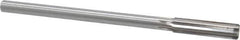 Made in USA - 0.4365" High Speed Steel 6 Flute Chucking Reamer - Straight Flute, 0.373" Straight Shank, 1-3/4" Flute Length, 7" OAL - USA Tool & Supply