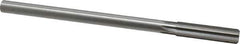 Made in USA - 1/2" High Speed Steel 6 Flute Chucking Reamer - Straight Flute, 0.4355" Straight Shank, 2" Flute Length, 8" OAL - USA Tool & Supply