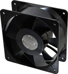 Value Collection - 115 Volts, AC, 260 CFM, Square Tube Axial Fan - 0.49 Amp Rating, 2,900 to 3,400 RPM, 6.3" High x 6.3" Wide x 2.44" Deep - USA Tool & Supply