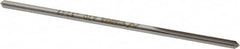 Made in USA - 0.1247" High Speed Steel 4 Flute Dowel Pin Chucking Reamer - USA Tool & Supply