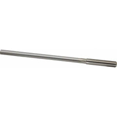 Made in USA - 0.3745" High Speed Steel 6 Flute Dowel Pin Chucking Reamer - USA Tool & Supply