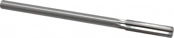Made in USA - 0.4355" High Speed Steel 6 Flute Dowel Pin Chucking Reamer - USA Tool & Supply